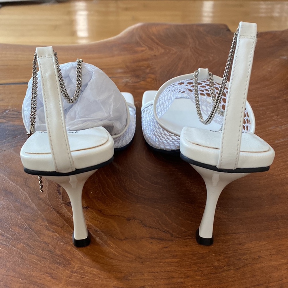 Jeffrey Campbell Ameline Net Chain Square Toe San… - image 6